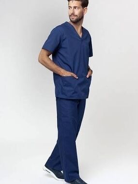 Skechers Men's Navy Scrub Pants - Straight Leg